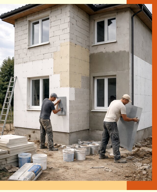 Утепление дома из газобетона в Копейске от 4310 руб./м² — заказать у ТепломастерКпс